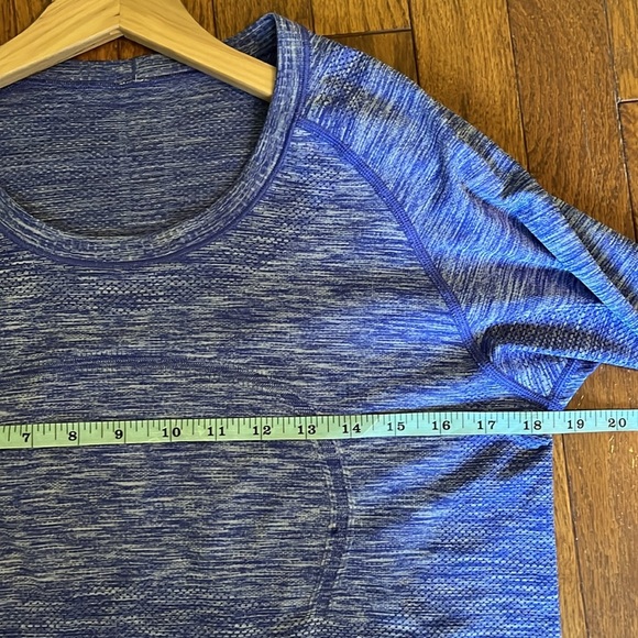 Lululemon | Swiftly Tech Long Sleeve CrewSpace Dye Heather Pigment Blue Size 12 - Picture 14 of 15